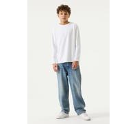 Straight-Jeans GARCIA "JAYSEN", Jungen, Gr. 158, N-Gr, blau (medium used), Denim/Jeans, Obermaterial: 99% Baumwolle, 1% Elasthan, straight fit knöchellang, Jeans Straight-Jeans, im Five-Pocket Style, 