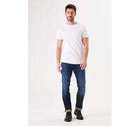 Straight-Jeans GARCIA "Rocko", Herren, Gr. 30, Länge 34, blau (schwarz used), Denim/Jeans, Obermaterial: 97% Baumwolle, 3% Elasthan, unifarben, straight fit knöchellang, Jeans Straight-Jeans, im Five-