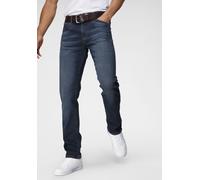 Straight-Jeans H.I.S "DALE", Herren, Gr. 31, Länge 32, blau, Denim/Jeans, Obermaterial: 91% Baumwolle, 7% Polyester, 2% Elasthan, Abriebeffekte, normal lang, Jeans Straight-Jeans, gerades Bein, mit Us