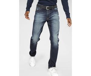 Straight-Jeans H.I.S "DIX", Herren, Gr. 36, Länge 36, blau (d blau), Denim/Jeans, Obermaterial: 92% Baumwolle, 7% Elastomultiester, 1% Elasthan, normal lang, Jeans Straight-Jeans, gerade Beinform, nie