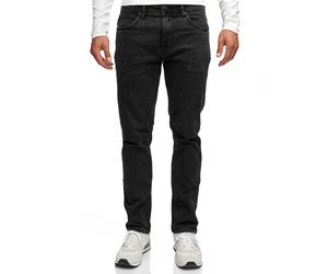 Straight-Jeans INDICODE "INValoy", Herren, Gr. 28, Länge 32, schwarz ice, Denim/Jeans, Obermaterial: 99% Baumwolle, 1% Elasthan, Abriebeffekte, regular fit, Jeans Straight-Jeans (84328663-28) schwarz 