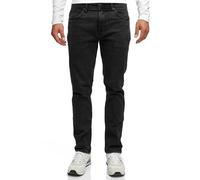 Straight-Jeans INDICODE "INValoy", Herren, Gr. 33, Länge 34, schwarz ice, Denim/Jeans, Obermaterial: 99% Baumwolle, 1% Elasthan, Abriebeffekte, regular fit, Jeans Straight-Jeans (21725850-33) schwarz