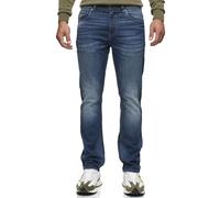 Straight-Jeans INDICODE "INValoy", Herren, Gr. 34, Länge 32, original dunkelblau, Denim/Jeans, Obermaterial: 99% Baumwolle, 1% Elasthan, Abriebeffekte, regular fit, Jeans Straight-Jeans (44062600-34)