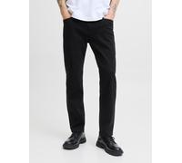 Jack & Jones Straight Fit Jeans im 5-Pocket-Design Modell 'CLARK' in Black, Größe 33/32