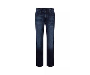 Straight-Jeans JOOP "Fortres", Herren, Gr. 34, Länge 32, dunkelblau, Denim/Jeans, Obermaterial: 99% Baumwolle, 1% Elasthan, unifarben, gerade, Jeans Straight-Jeans, mit Used-Waschung (60589823-34) dun