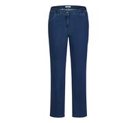 Straight-Jeans KJBRAND "Jeans Betty straight leg", Damen, Gr. 24, K-Gr, blau (denim stoned), Denim/Jeans, Obermaterial: 71% Baumwolle, 25% Polyester, 4% Elasthan, straight fit lang, Jeans Straight-Jea