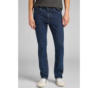 Straight-Jeans LEE "Brooklyn", Herren, Gr. 33, Länge 30, blau (schwarz stone wash), Denim/Jeans, Obermaterial: 90% Baumwolle, 8% Elastomultiester, 2% Elasthan, normal lang, Jeans Straight-Jeans (79406