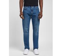 Straight-Jeans LEE "Extreme Motion", Herren, Gr. 33, Länge 34, blau (general), Denim/Jeans, Obermaterial: 81% Baumwolle, 18% Polyester, 1% Elasthan, normal lang, Jeans Straight-Jeans, Extreme Motion S