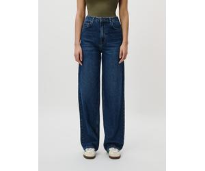 Straight-Jeans LEGER "Cleo Tall, LeGer by Lena Gercke", Damen, Gr. 36, N-Gr, dunkelblau denim, Denim/Jeans, Obermaterial: 100% Baumwolle, unifarben, regular fit lang, Jeans Straight-Jeans, Regular fit