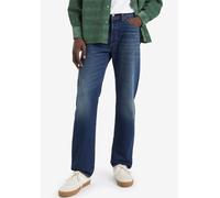 Straight-Jeans LEVI'S "501 LEVI'S ORIGINAL", Herren, Gr. 33, Länge 34, blau (on the borderline), Denim/Jeans, Obermaterial: 100% Baumwolle, normal lang, Jeans Straight-Jeans, mit Markenlabel (17967014