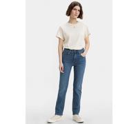 Straight-Jeans LEVI'S "724 High Rise Straight", Damen, Gr. 31, Länge 32, way way back, Jeans, Obermaterial: 60% Baumwolle, 23% Viskose, 16% Polyester, 1% Elasthan, casual, straight fit lang, Jeans (67