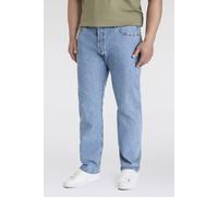 Straight-Jeans LEVI'S PLUS "501 LEVI'SORIGINAL B&T", Herren, Gr. 40, Länge 32, light indigo flat, Denim/Jeans, Obermaterial: 100% Baumwolle, straight fit, Jeans Straight-Jeans (55310122-40)