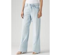 Straight-Jeans LEVI'S "XL STRAIGHT", Damen, Gr. 27, Länge 29, luxury trip, Denim/Jeans, Obermaterial: 85% Baumwolle, 15% Leinen, unifarben, casual, straight fit knöchellang, Jeans, im Five-Pocket Styl
