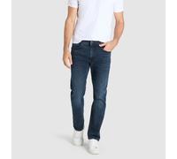 Straight-Jeans MAC "Arne", Herren, Gr. 35, Länge 30, blau (tiefblau authentic used od schwarz), Denim/Jeans, Obermaterial: 95% Baumwolle, 3% Elastomultiester, 2% Elasthan, gerade, Jeans Straight-Jeans