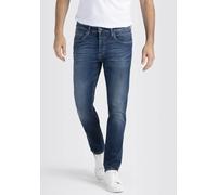 Straight-Jeans MAC "Arne Pipe", Herren, Gr. 36 (37), Länge 32, blau (blau stonewash), Denim/Jeans, Obermaterial: 93% Baumwolle, 5% Elastomultiester, 2% Elasthan, Jeans Straight-Jeans (84389017-36) bla