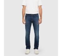 Straight-Jeans MAC "Arne Pipe", Herren, Gr. 36, Länge 30, blau (dunkelblau 3d wash), Denim/Jeans, Obermaterial: 89% Baumwolle, 10% Hanf, 1% Elasthan, Jeans Straight-Jeans (32704736-36) dunkelblau 3d w