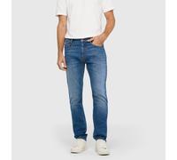 Straight-Jeans MAC "Arne Pipe", Herren, Gr. 36, Länge 30, blau (hemp midblau authentic), Denim/Jeans, Obermaterial: 89% Baumwolle, 10% Hanf, 1% Elasthan, Jeans Straight-Jeans (67505043-36) hemp midbla
