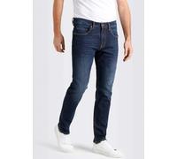 Straight-Jeans MAC "Arne Pipe", Herren, Gr. 38, Länge 32, blau (dunkelblau used), Denim/Jeans, Obermaterial: 90% Baumwolle, 8% Elastomultiester, 2% Elasthan, Jeans Straight-Jeans (30440367-38) dunkelb