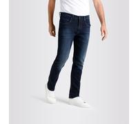 Straight-Jeans MAC "Arne Pipe", Herren, Gr. 38, Länge 34, blau (blau schwarz 3d authentic), Denim/Jeans, Obermaterial: 90% Baumwolle, 8% Elastomultiester, 2% Elasthan, Jeans Straight-Jeans (24802304-3