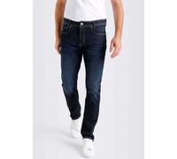 Straight-Jeans MAC "Flexx-Driver", Herren, Gr. 32, Länge 32, blau (3d blau rinsed wash), Denim/Jeans, Obermaterial: 87% Baumwolle, 9% Polyester, 4% Elasthan, Jeans Straight-Jeans, super elastisch (791