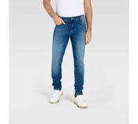 Straight-Jeans MAC "Flexx-Driver", Herren, Gr. 32, Länge 34, blau (authentic dunkelblau used), Denim/Jeans, Obermaterial: 92% Baumwolle, 6% Elastomultiester, 2% Elasthan, Jeans Straight-Jeans, super e