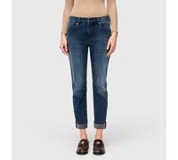 Straight-Jeans MAC "SUE relax", Damen, Gr. 36, Länge 29, blau midnight wash, Web, Obermaterial: 89% Baumwolle, 8% Polyester, 3% Elasthan, casual, straight fit, Jeans, im Four-Pocket Style (37670402-36