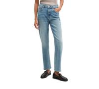 Straight-Jeans MARC O'POLO "aus Bio-Baumwolle-Stretch", Damen, Gr. 25, Länge 32, blau (light blau), Obermaterial: 72% Baumwolle, 27% Lyocell, 1% Elasthan, unifarben, knöchellang, Jeans Straight-Jeans
