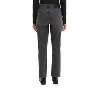 Straight-Jeans MARC O'POLO "aus Organic Cotton Stretch", Damen, Gr. 28, Länge 34, medium grau, Obermaterial: 94% Baumwolle, 4% Elastomultiester, 2% Elasthan, unifarben, knöchelfrei, Jeans Straight-Jea