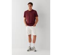 Straight-Jeans MAVI "BRIAN", Herren, Gr. 31, weiß (weiß comfort str), 98% Baumwolle, 2% Elastan, slim fit kurz, Jeans Straight-Jeans, Slim Fit Denim Shorts (36676834-31) weiß comfort str