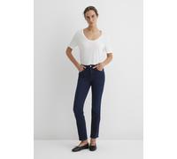 Straight-Jeans MAVI "KENDRA", Damen, Gr. 27, Länge 32, ink glam, 86% Baumwolle, 12% Polyester, 2% Elasthan, slim fit normal, Jeans Straight-Jeans, gerde Form (66523655-27) ink glam