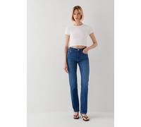 Straight-Jeans MAVI "KENDRA", Damen, Gr. 29, Länge 32, mid str, 87% Baumwolle, 11% Polyester, 2% Elastan, slim fit normal, Jeans Straight-Jeans, gerde Form (66504818-29) mid str