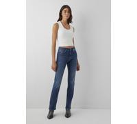 Straight-Jeans MAVI "KENDRA", Damen, Gr. 29, Länge 32, schwarz brushed str, 87% Baumwolle, 11% Polyester, 2% Elastan, slim fit normal, Jeans Straight-Jeans, gerde Form (53121948-29) schwarz brushed st