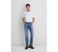 Straight-Jeans MAVI "MARCUS", Herren, Gr. 31, Länge 30, mid 90's blau str, 87% Baumwolle, 12% Polyester, 1% Elasthan, slim fit normal, Jeans Straight-Jeans, Slim Straight Jeans (89222966-31) mid 90's 