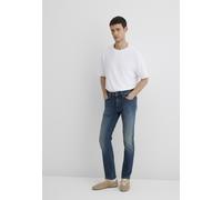 Straight-Jeans MAVI "MARCUS", Herren, Gr. 31, Länge 30, used indigo ultra move, 86% Baumwolle, 12% recyceltes Polyester, 2% Elasthan, slim fit normal, Jeans Straight-Jeans, Slim Straight Jeans (779914