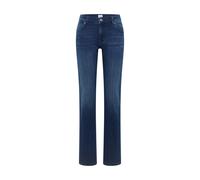 Straight-Jeans MUSTANG "Damen Style Crosby Relaxed Straight", Damen, Gr. 33, Länge 34, blau 701, Denim/Jeans, 99% Baumwolle, 1% Elasthan, unifarben, straight fit, Jeans Straight-Jeans (76846028-33) bl