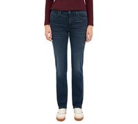 Straight-Jeans MUSTANG "Damen Style Shelby Straight", Damen, Gr. 27, Länge 30, 801 blau, Denim/Jeans, 92% Baumwolle, 6% Elastomultiester, 2% Elasthan, straight fit, Jeans Straight-Jeans (51563145-27)