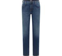 Straight-Jeans MUSTANG "Herren Style Denver Straight", Herren, Gr. 31, Länge 34, blau (682 mittelblau), Denim/Jeans, 100% Baumwolle, unifarben, straight fit, Jeans Straight-Jeans (22282065-31)