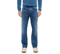 Straight-Jeans MUSTANG "Herren Style Michigan Straight", Herren, Gr. 31, Länge 34, 682 mittelblau, Denim/Jeans, 99% Baumwolle, 1% Elasthan, unifarben, straight fit, Jeans Straight-Jeans (85089016-31)