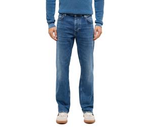 Straight-Jeans MUSTANG "Herren Style Michigan Straight", Herren, Gr. 31, Länge 34, 682 mittelblau, Denim/Jeans, 99% Baumwolle, 1% Elasthan, unifarben, straight fit, Jeans Straight-Jeans (85089016-31)