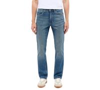 Straight-Jeans MUSTANG "Herren Style Tramper Straight", Herren, Gr. 40, Länge 32, 5000, 582 blau mittel, Denim/Jeans, 99% Baumwolle, 1% Elasthan, unifarben, straight fit, Jeans Straight-Jeans (2918551