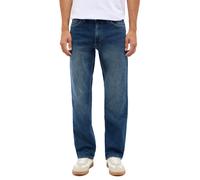 MUSTANG Herren Jeans Tramper Straight Straight Fit Blau - Mid Blue Denim W30-W52, Größe:44W / 32L, Farbvariante:Mid Blue Denim 771