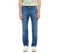 Straight-Jeans MUSTANG "Herren Style Tramper Straight ULW", Herren, Gr. 34, Länge 34, 502 mittelblau, Denim/Jeans, 99% Baumwolle, 1% Elasthan, unifarben, straight fit, Jeans Straight-Jeans (18560141-3