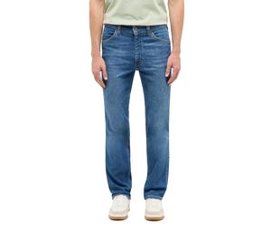 Straight-Jeans MUSTANG "Herren Style Tramper Straight ULW", Herren, Gr. 38, Länge 30, blau (502 mittelblau), Denim/Jeans, 99% Baumwolle, 1% Elasthan, unifarben, straight fit, Jeans Straight-Jeans (750