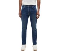 Straight-Jeans MUSTANG "Herren Style Washington Straight", Herren, Gr. 38, Länge 32, blau (881 dunkelblau), Denim/Jeans, 99% Baumwolle, 1% Elasthan, unifarben, straight fit, Jeans Straight-Jeans (6346