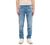 Straight-Jeans MUSTANG "Herren Style Washington Straight", Herren, Gr. 40, Länge 30, 403 mittelblau, Denim/Jeans, 99% Baumwolle, 1% Elasthan, unifarben, straight fit, Jeans Straight-Jeans (94624005-40