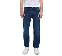 Straight-Jeans MUSTANG "Tramper Straigt", Herren, Gr. 36, Länge 32, blau (dunkelblau 843), Denim/Jeans, Obermaterial: 99% Baumwolle, 1% Elasthan, straight fit, Jeans Straight-Jeans (13432916-36) dunke