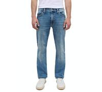 Straight-Jeans MUSTANG "Tramper Straigt", Herren, Gr. 38, Länge 36, medium middle 583, Denim/Jeans, Obermaterial: 99% Baumwolle, 1% Elasthan, straight fit, Jeans Straight-Jeans (18384021-38) medium mi