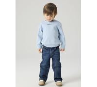 Straight-Jeans NAME IT "NMMRYAN STRAIGHT JEANS 8809-MD TB", Jungen, Gr. 98, N-Gr, dunkelblau denim, Denim/Jeans, Obermaterial: 98% Baumwolle, 2% Elasthan, leichte Abriebeffekte, straight fit lang, Jea