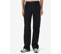 Straight-Jeans NOISY MAY "NMYOLANDA NW WIDE JEANS BLACK NOOS", Damen, Gr. 29, Länge 30, schwarz (schwarz denim), Denim/Jeans, Obermaterial: 99% Baumwolle, 1% Elasthan, unifarben, straight fit lang, Je