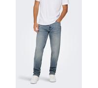 Only & Sons Straight-Jeans ONSEDGE PERFORMANCE LB 3816 – Herren, Hellblau, Gr. 34/34